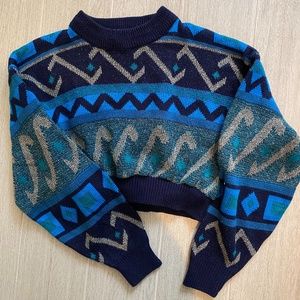 UO Renewal Recycled Printed Cropped Sweater